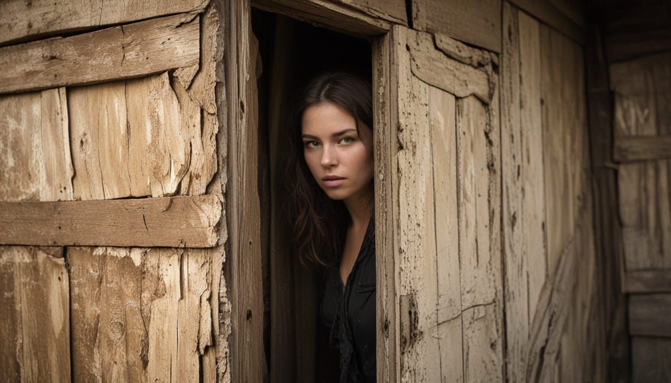 Surreal Portrait of a Woman with Recursive Mirrored Face in ...