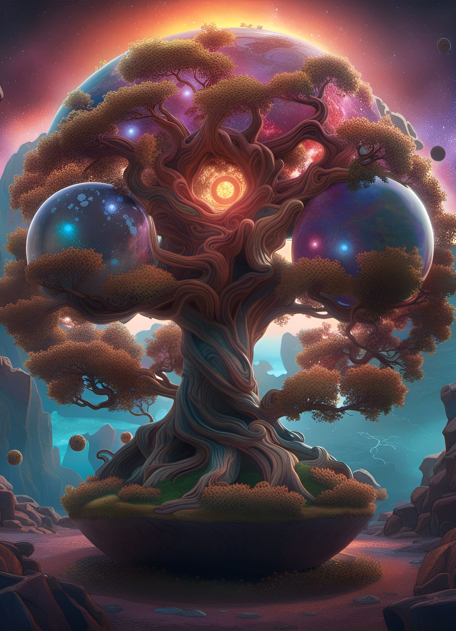 Cosmic Tree of Life Creates Earths
