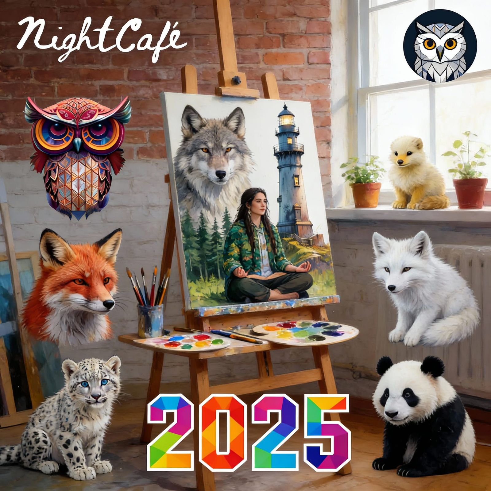 AI Art Collage: Top NightCafe Creations of 2025