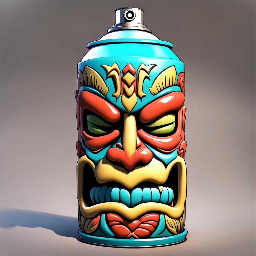 TIKI SPRAY PAINT CAN