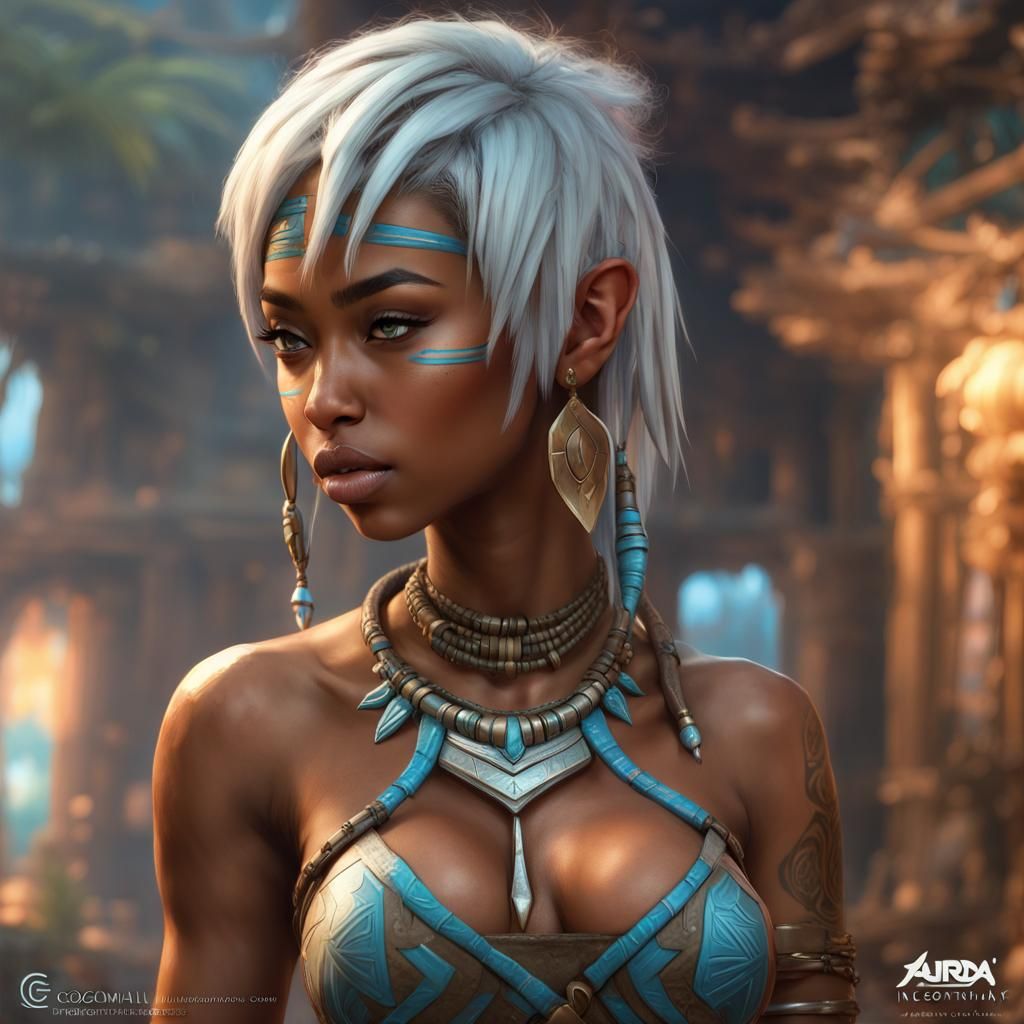 Kida of Atlantis in Hyperdetailed Fantasy Art
