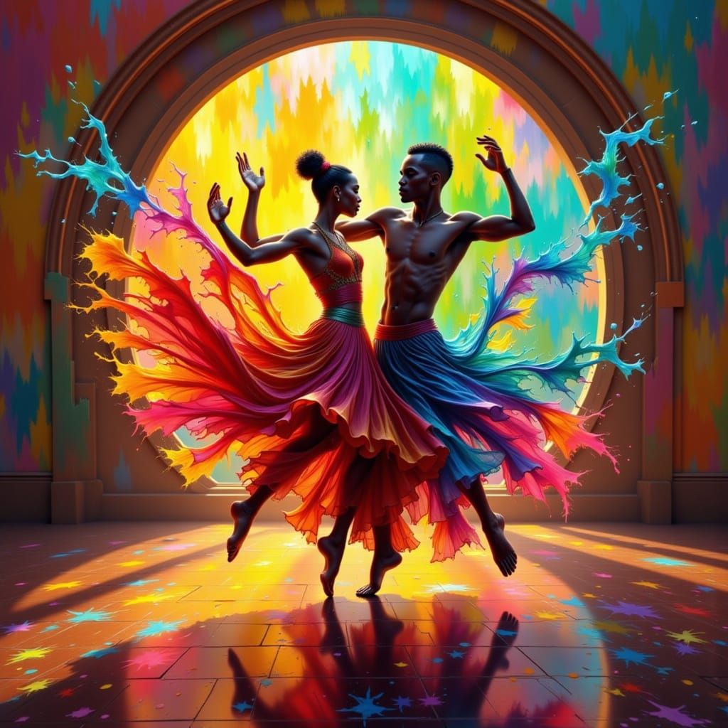 AI Generated Image of People Dancing