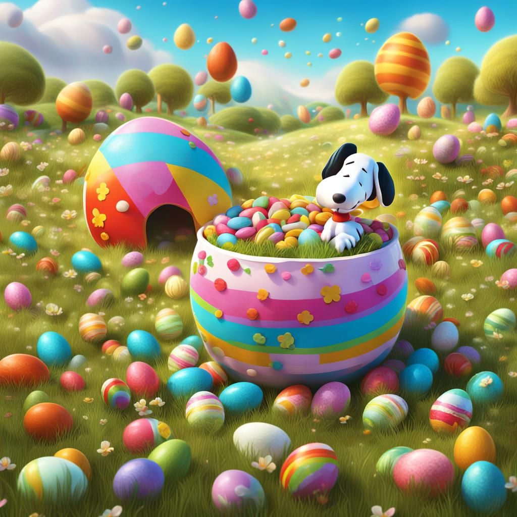 Snoopy's Easter: A Candy Art Adventure