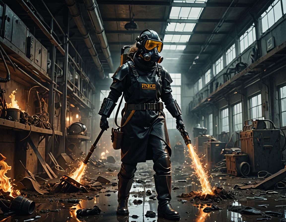 Woman Exterminates Alien Pests with Flamethrower in Digital ...