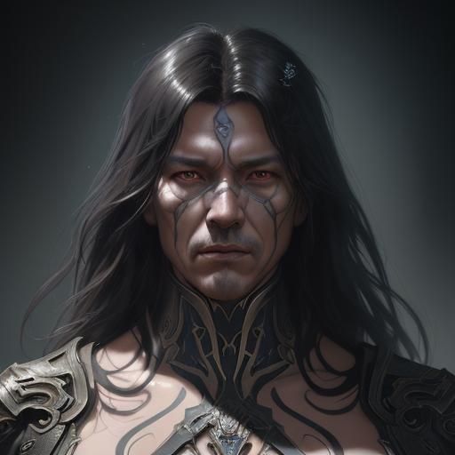 Handsome Angel of Death Portrait in Artgerm Style