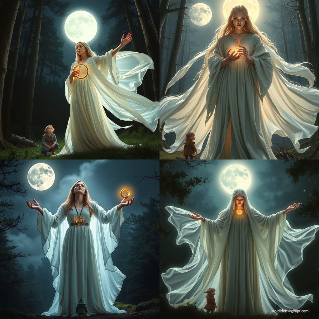 Moonlit Regalia in a Moment of Temptation