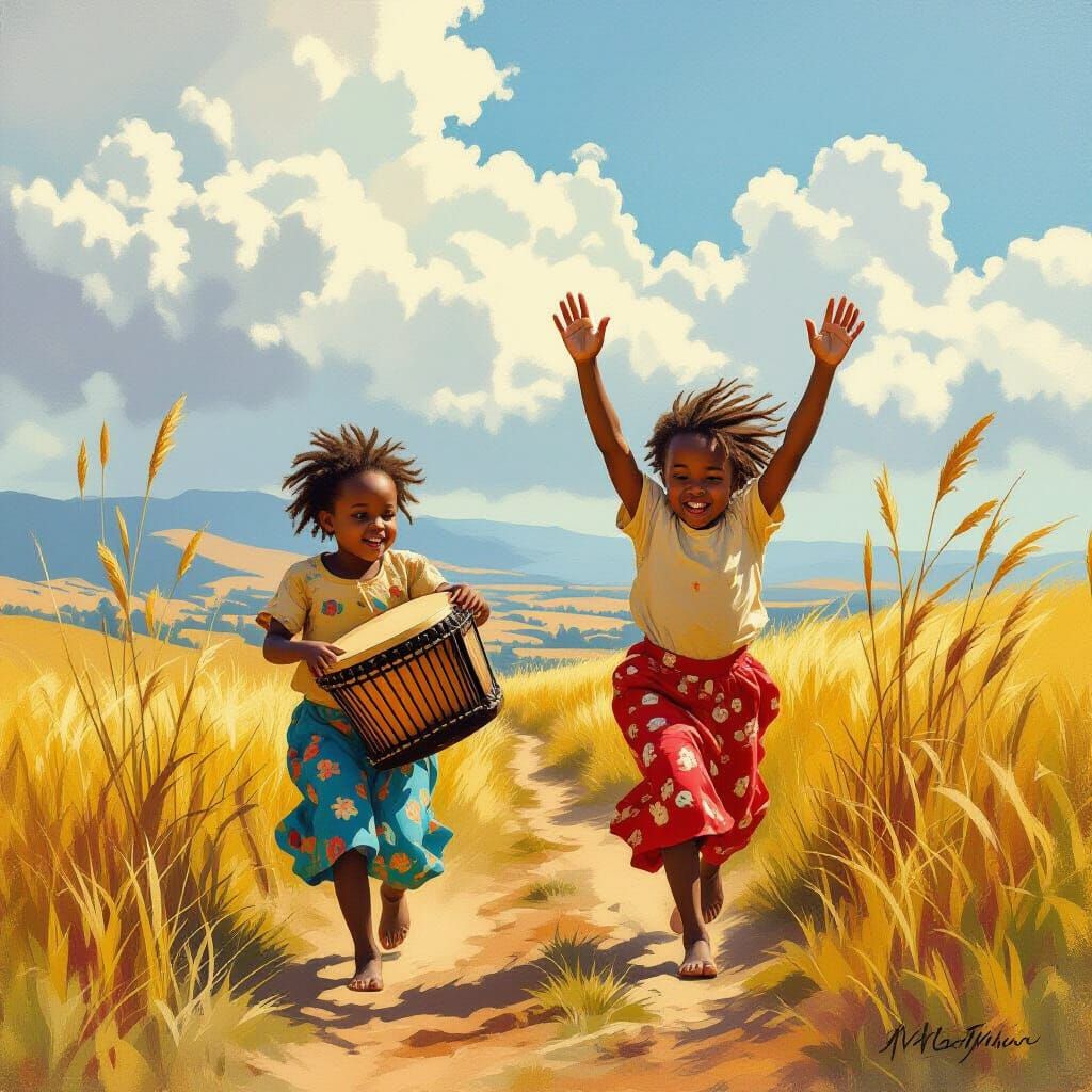 African Twins on Windy Hill: Balafon Music Meets Gusting Win...