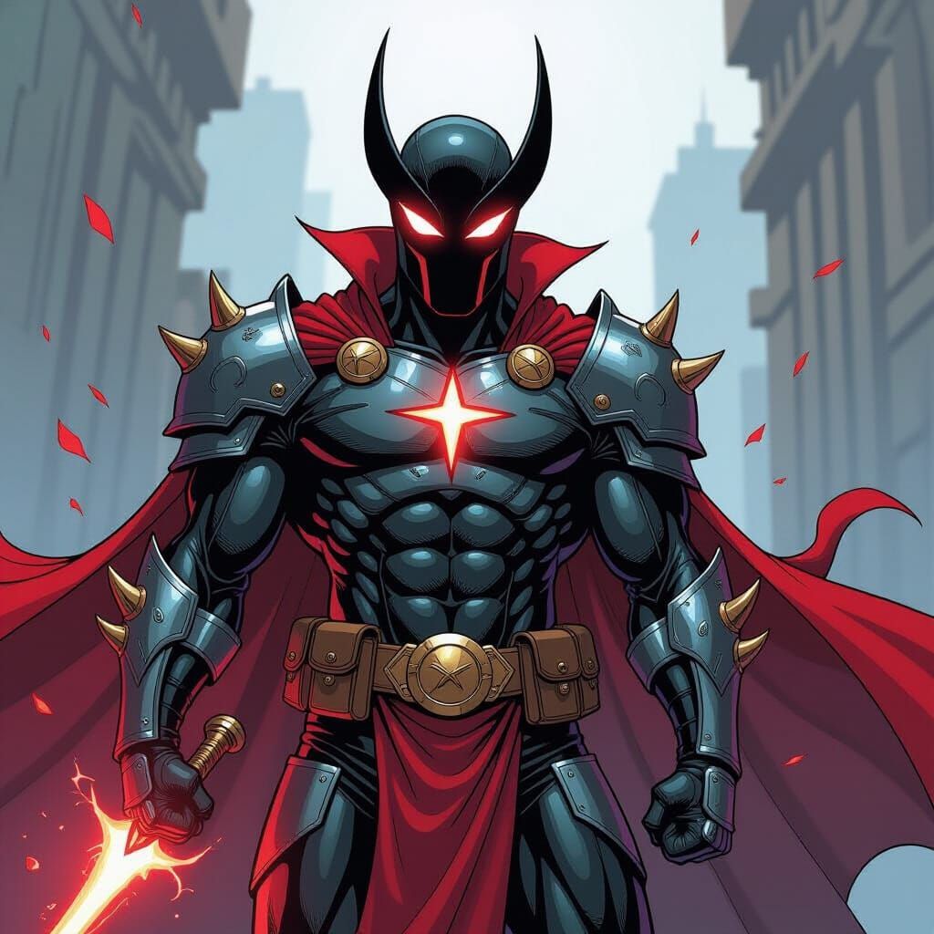 Bishop from Marvel Comics in Dynamic Comic Art Style