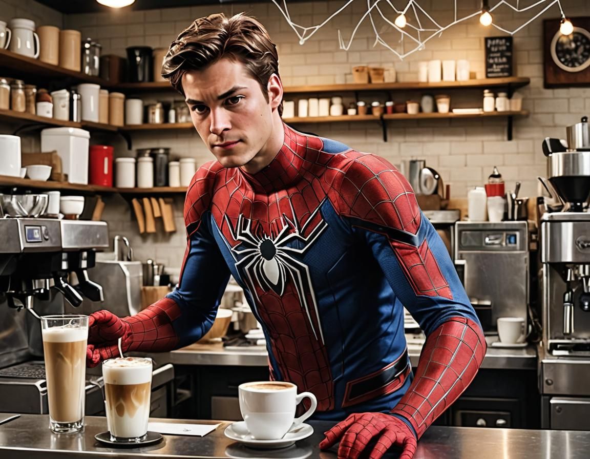 Spider-Man as Barista: Superheroes in Daily Jobs