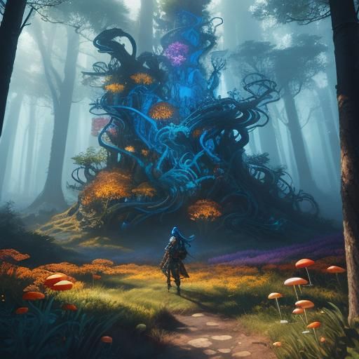 Andrea Abrego Salas in Mystical Forest: Fantasy Art