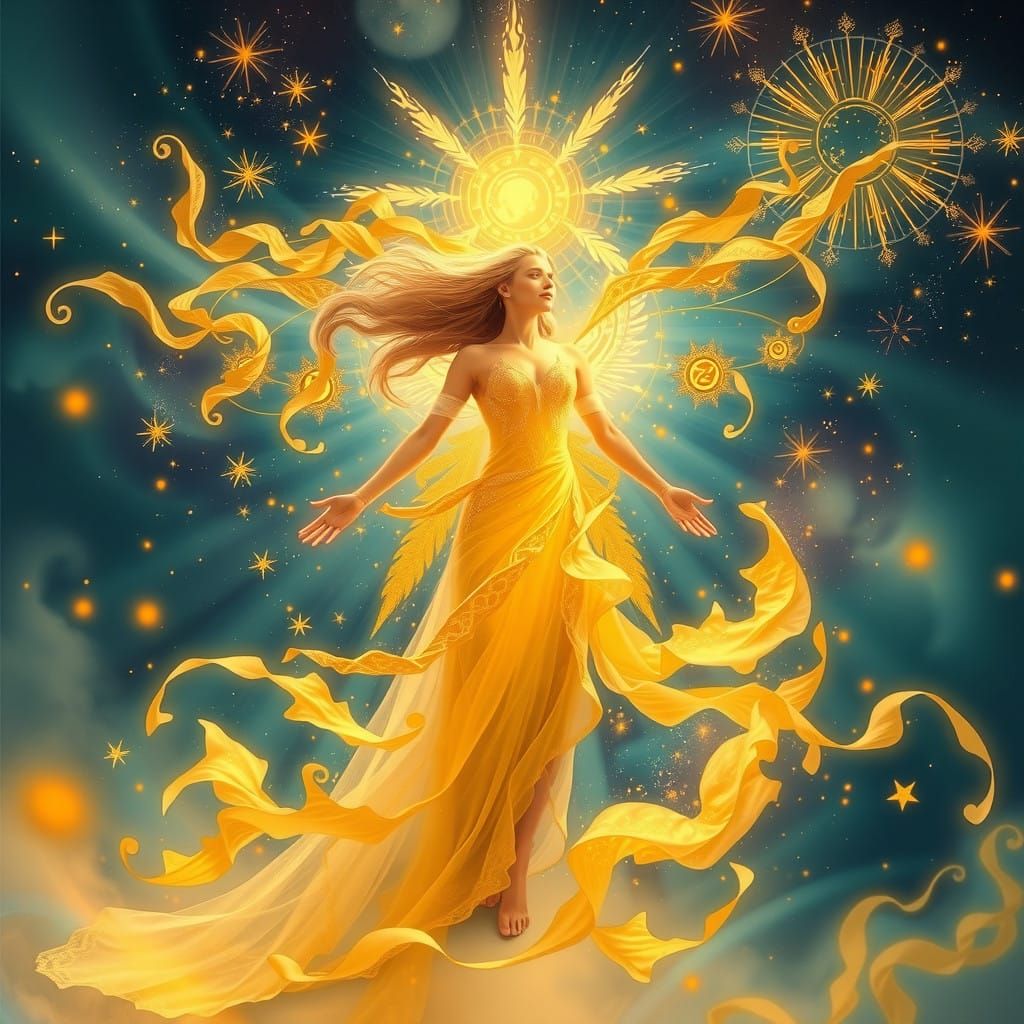 Golden Aurora in Radiant Harmony