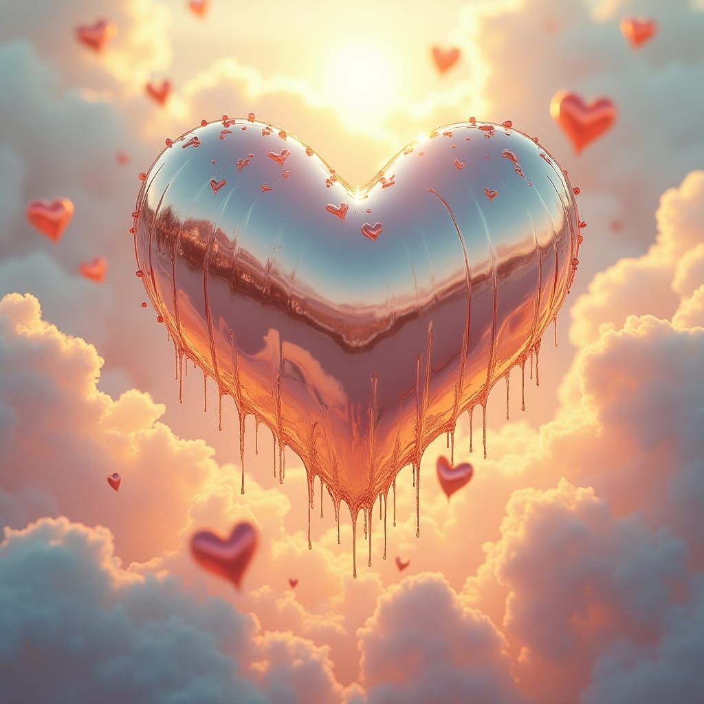 Chrome Heart in Ethereal Dreamscape