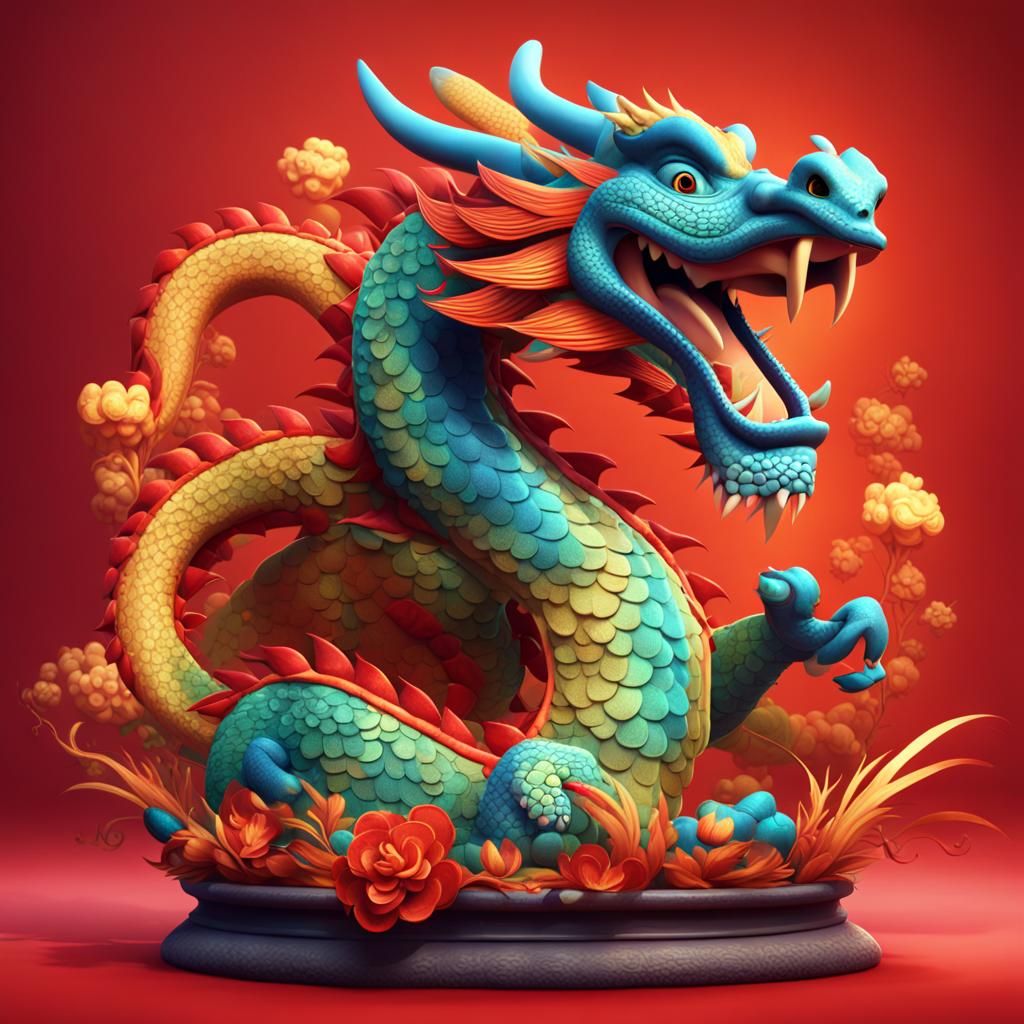 Year of the Dragon: 3D Digital Art