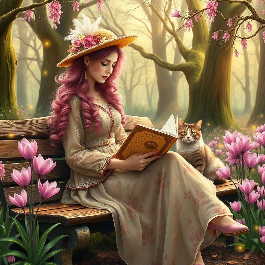 Surreal Beauty in Whimsical Paradise