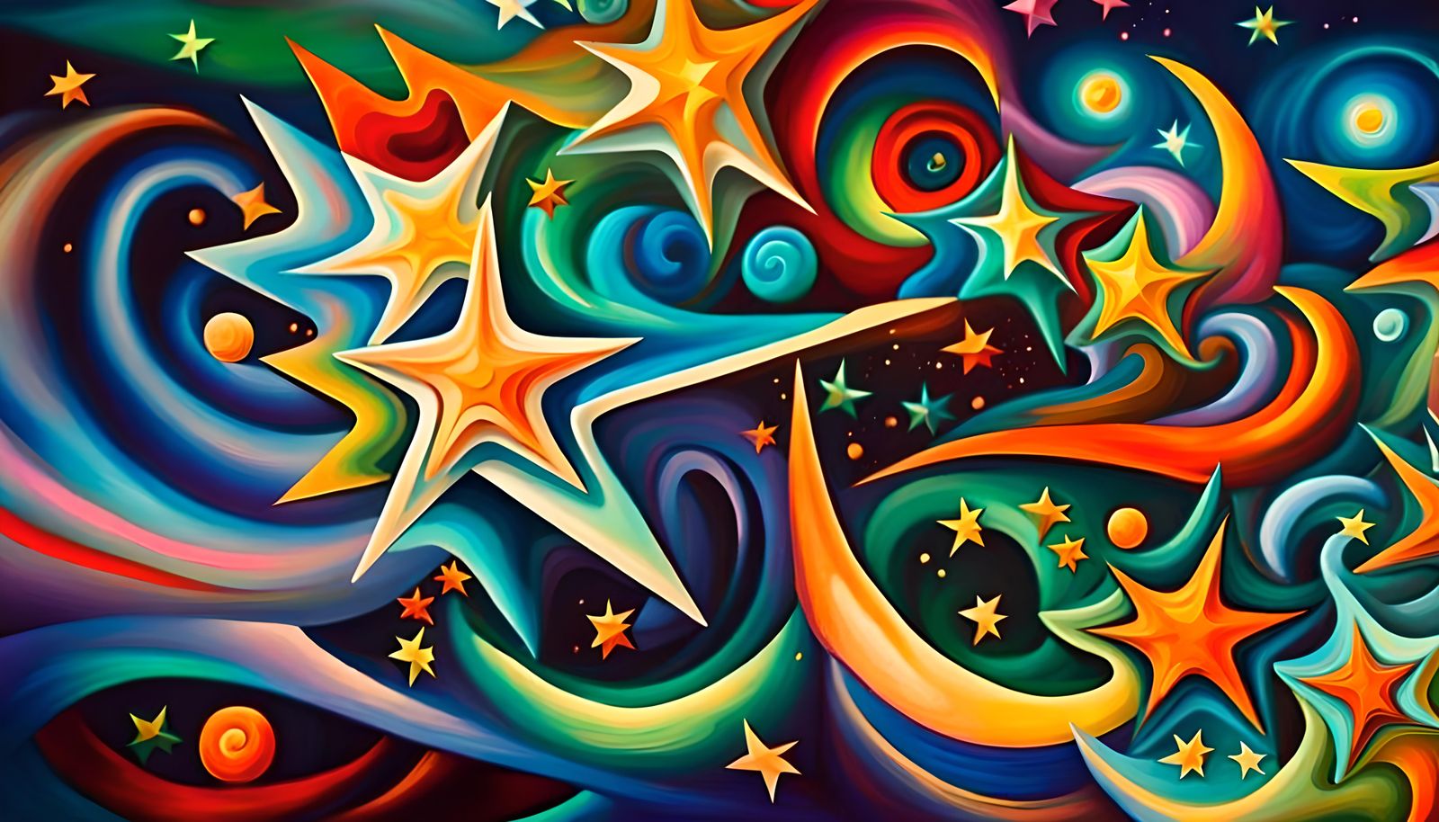 Vivid Impasto Proto-Stars in Electromagnetic Plasma Maelstro...