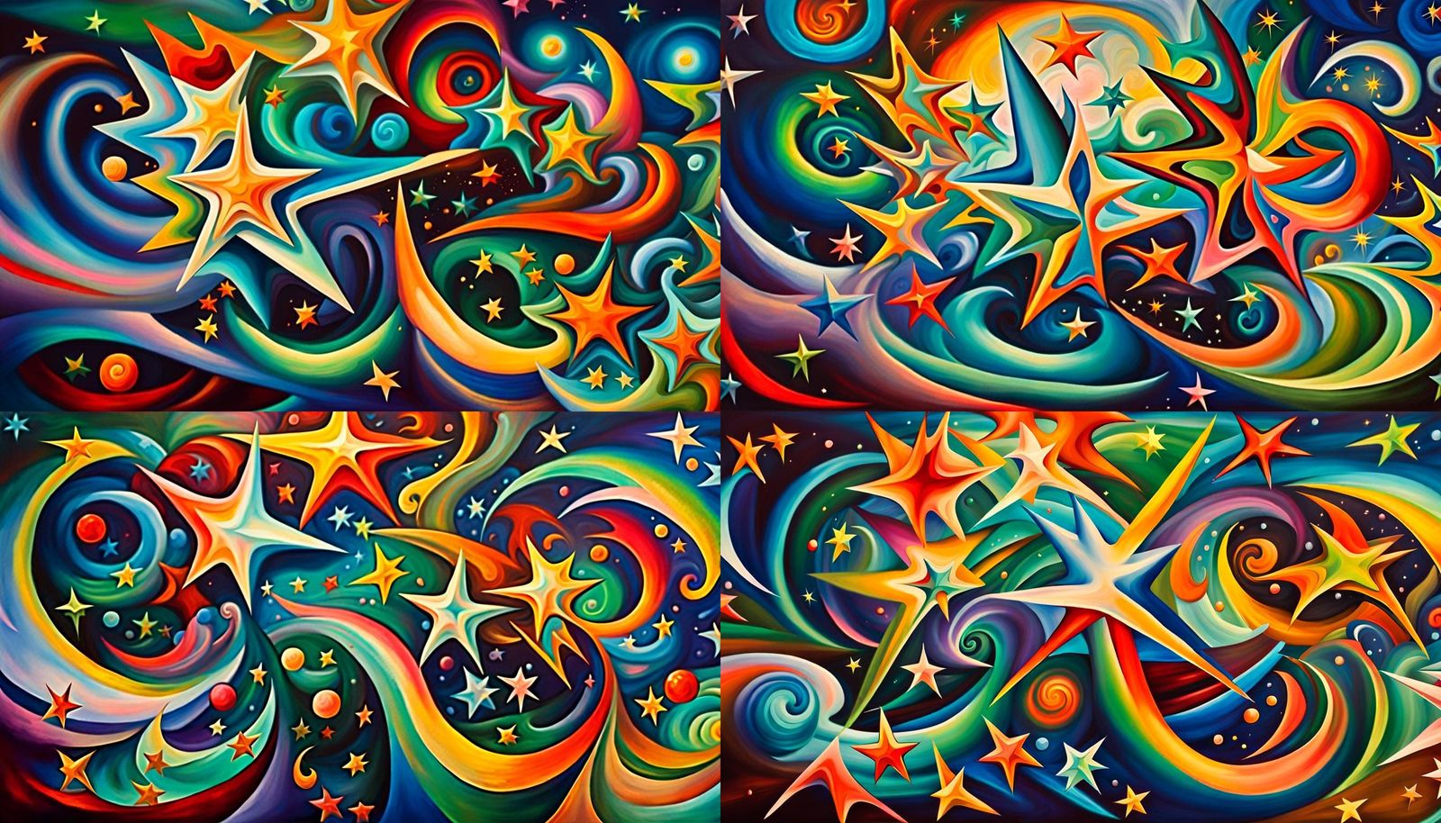 Vivid Impasto Image of Newborn Stars in Plasma Maelstrom