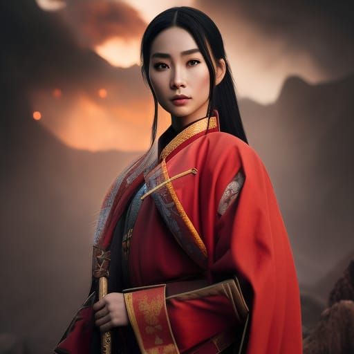female samurai warrior Angelababy