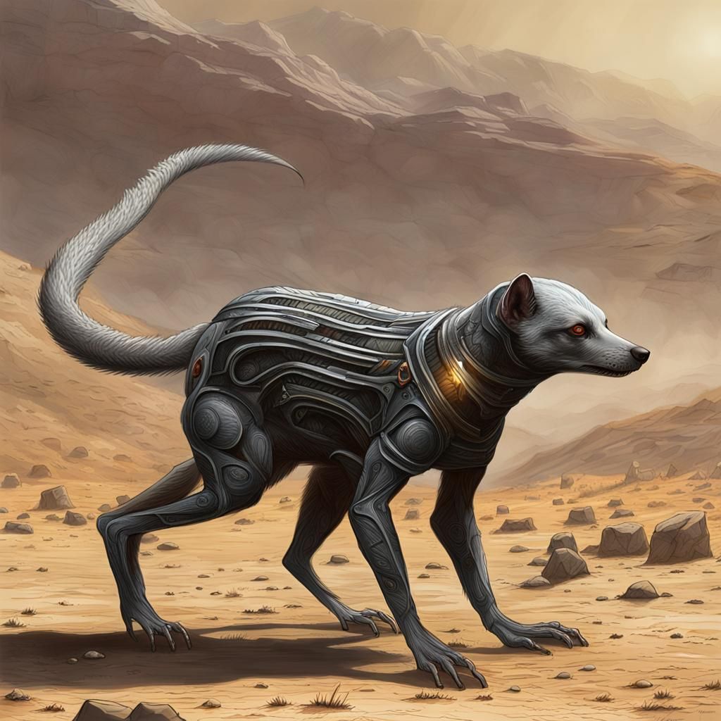 Alien Exoplanet: Speculative Zoology Scientific Illustration