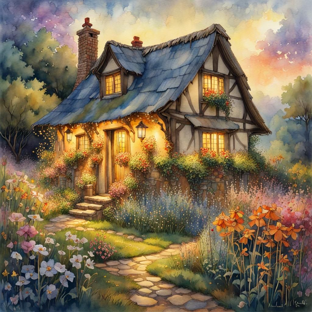 Garden Flowers In Bloom