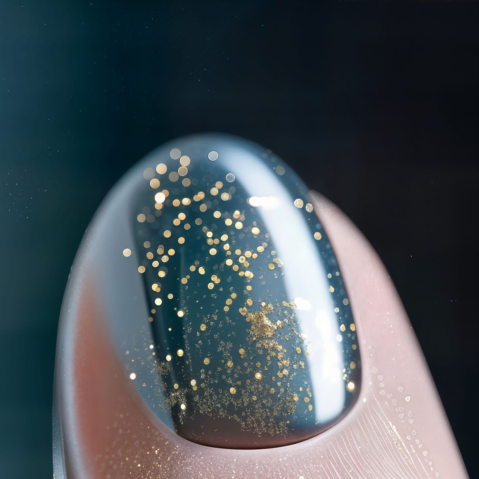 Sparkling Glitter Gel Nail Polish in High Definition