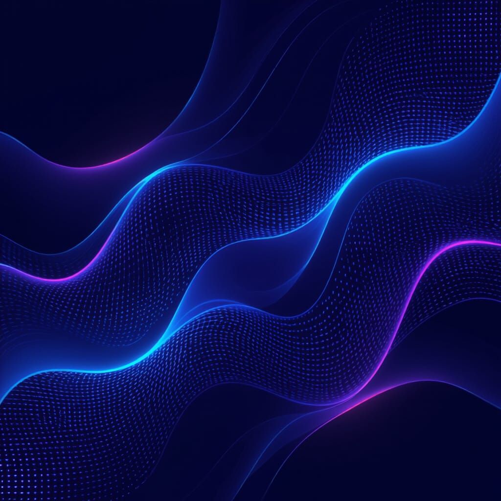 Futuristic Abstract Background with Flowing Lines