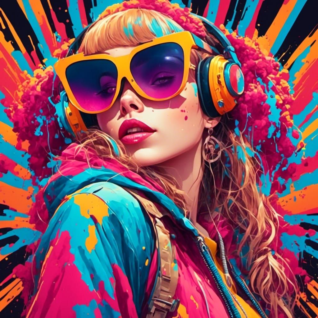 Rave Girl by Atey Ghailan