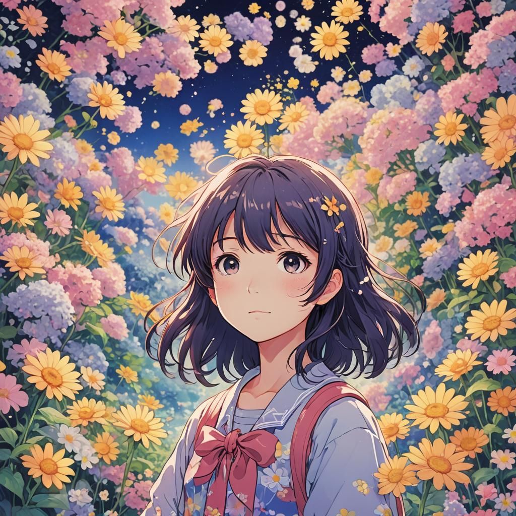 Sunny from Omori in Dream Realm: Anime Style