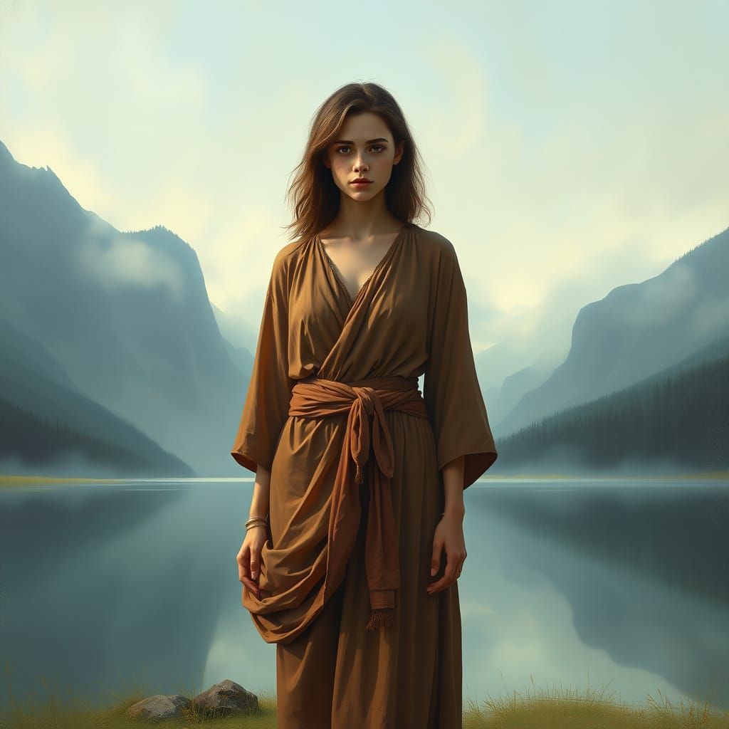 Ethereal Landscape in a Dreamy, Expressive Style