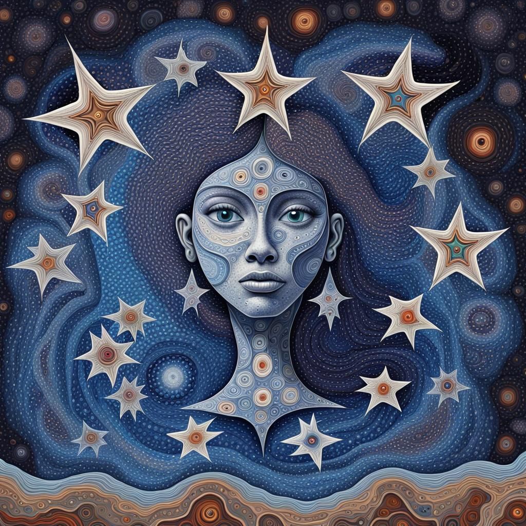 Mother of Creation in Aboriginal Fractal Art