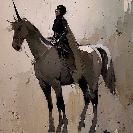 Unicorns in Modern Comic Book Style