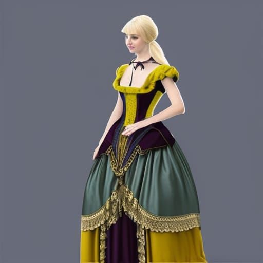 Victorian Woman Portrait in Classical Style