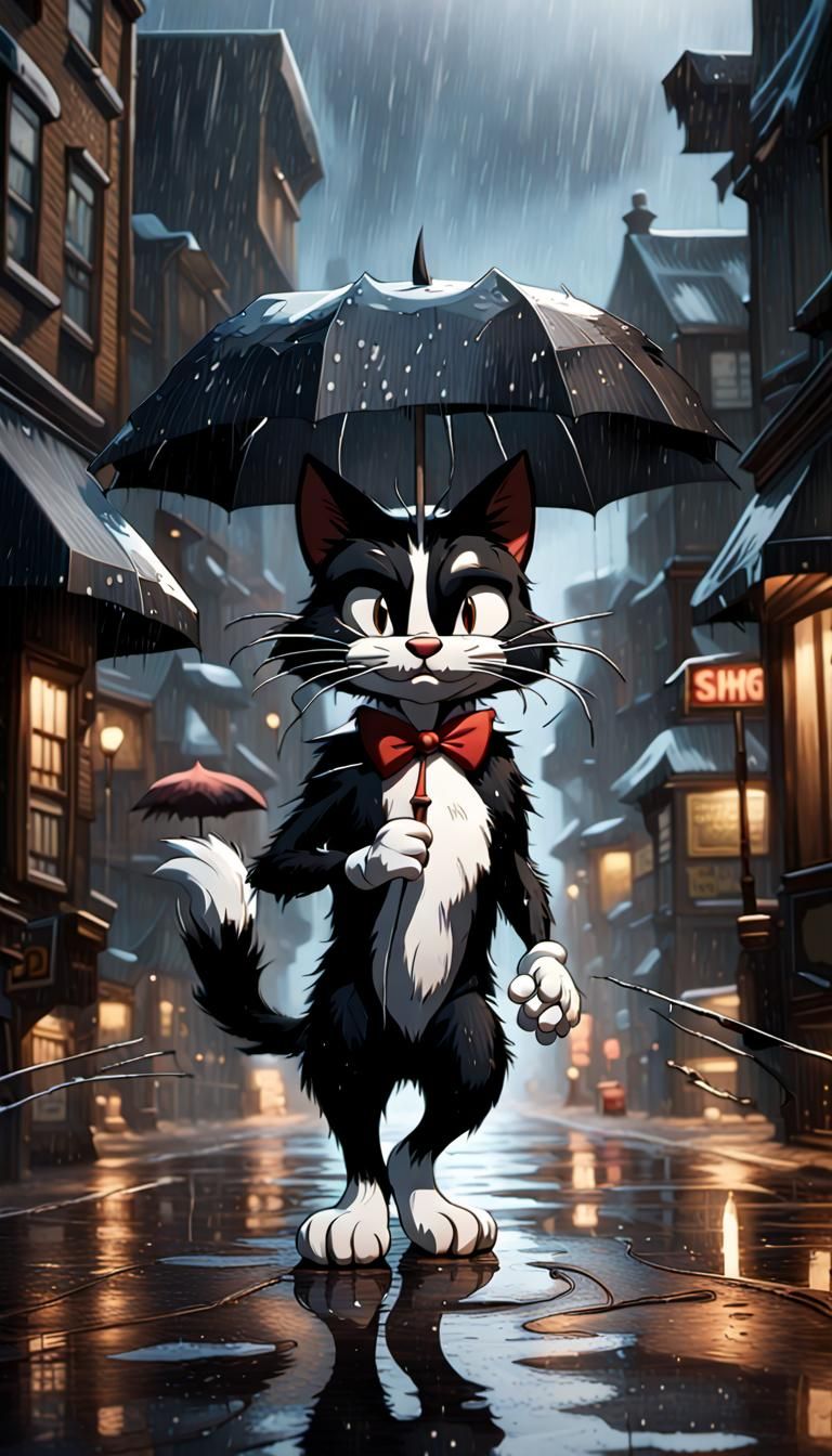 Sylvester the Cat Rainy Day Art