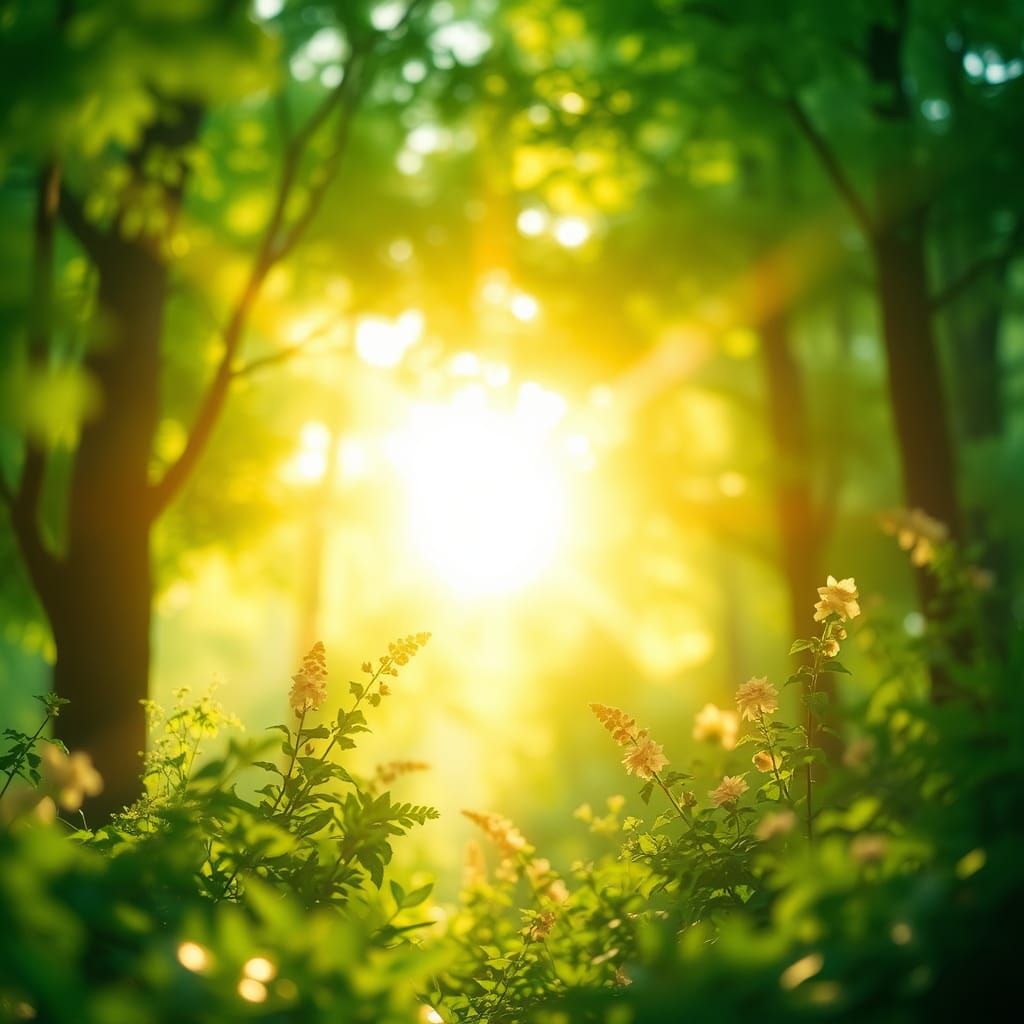 Ethereal Green Concept Art in Art Nouveau Style