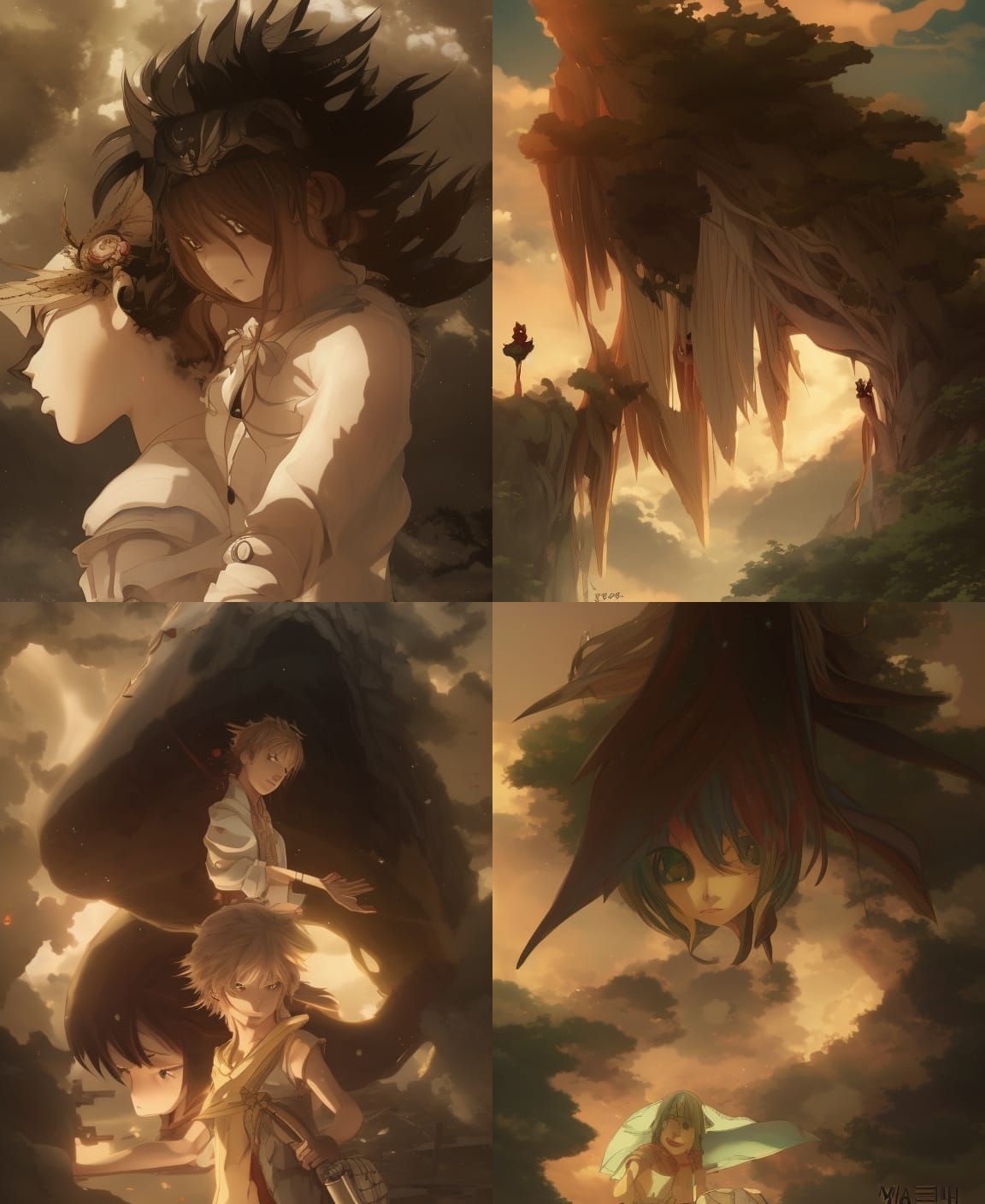 Anime Style Digital Painting of a Female Character