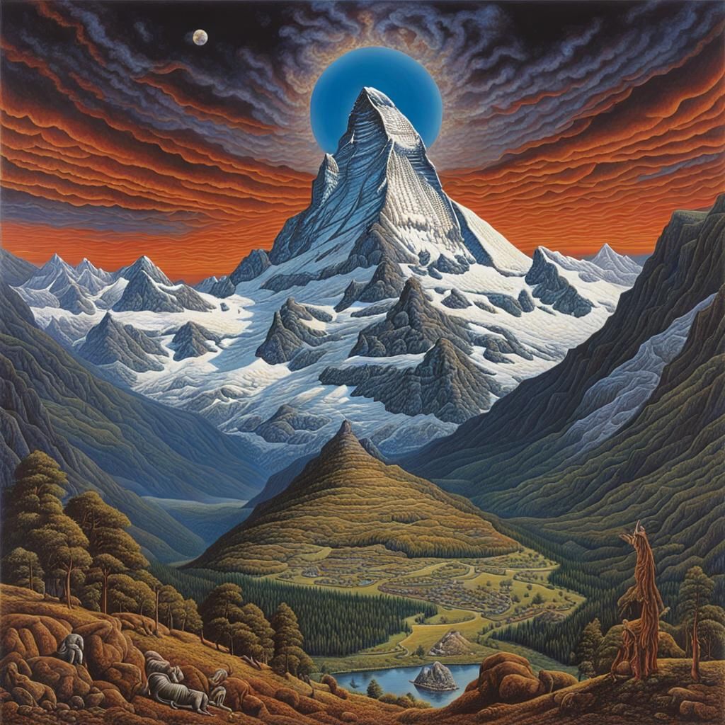 Matterhorn in Klarwein's Visionary Style