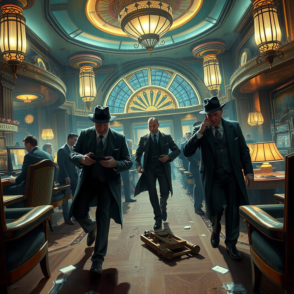 Art Deco Casino Night Raid Investigation