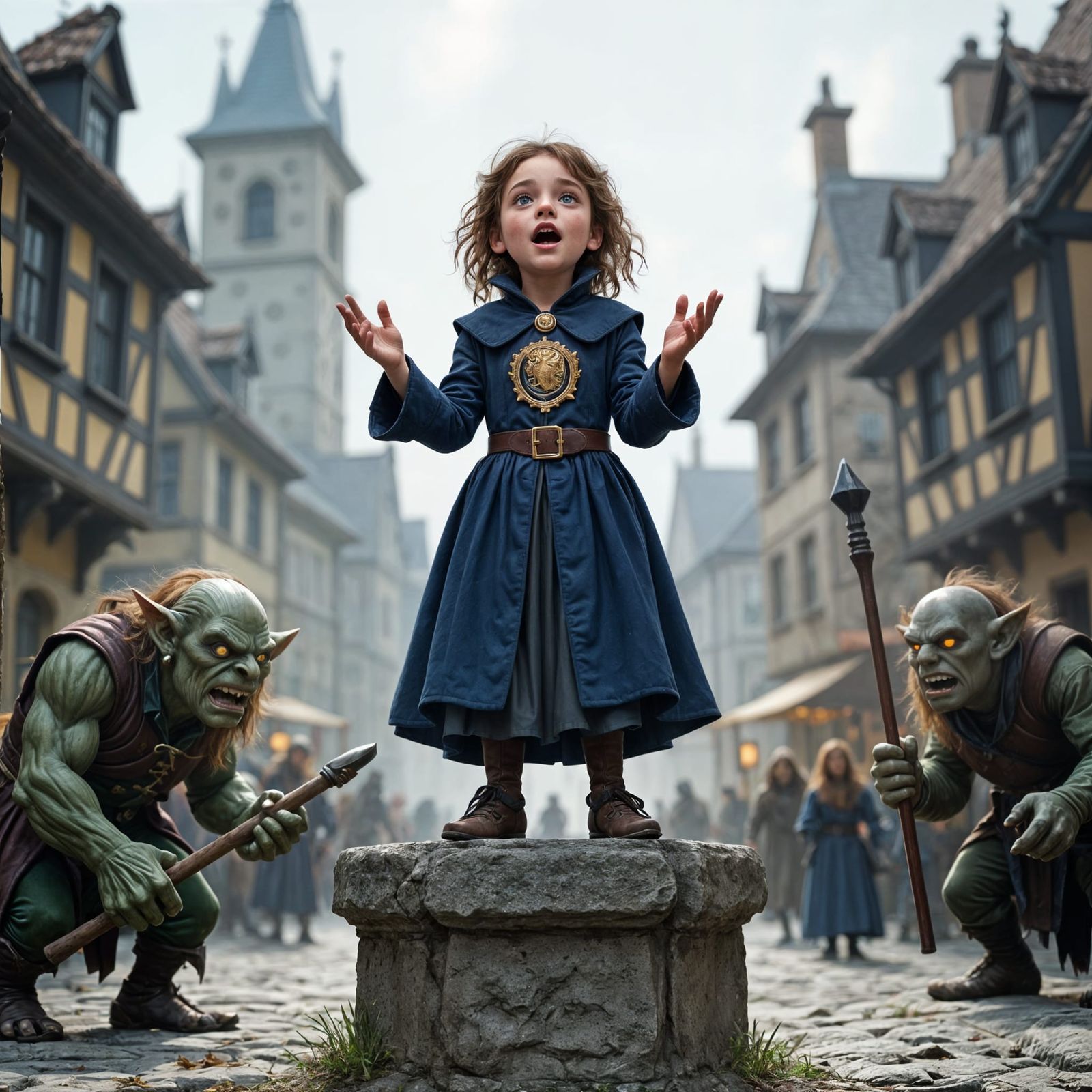 Epic Town Crier Defies Menacing Trolls in Dramatic Town Squa...