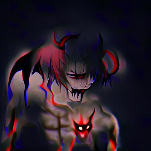 Demon of Agony in Dark Shadow