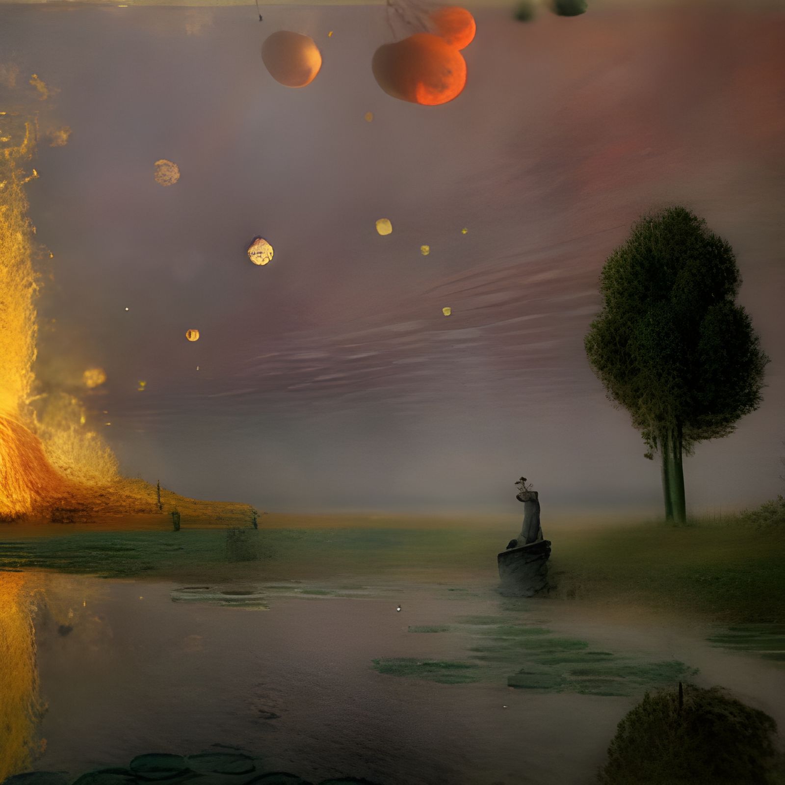 Biopunk Summer: Magical Ecological Landscape in 3D