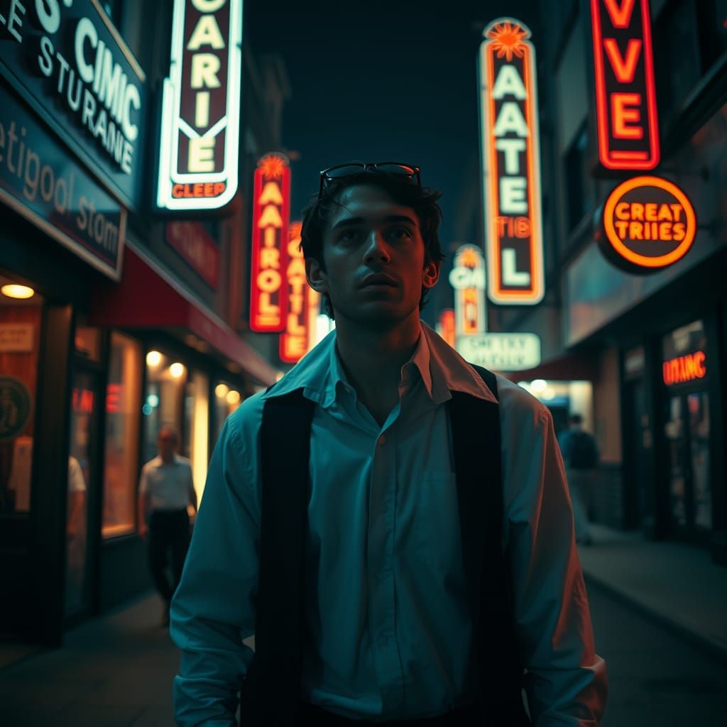 Vampire in Seattle: Neon Horror Film Still