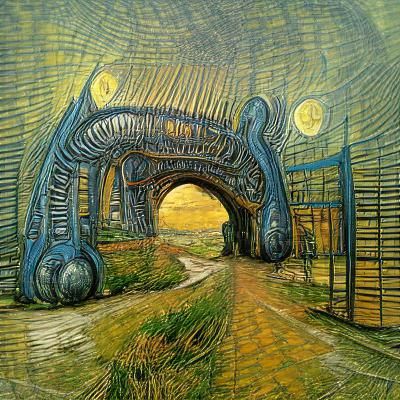 The Gateway H.R. Giger Van Gogh