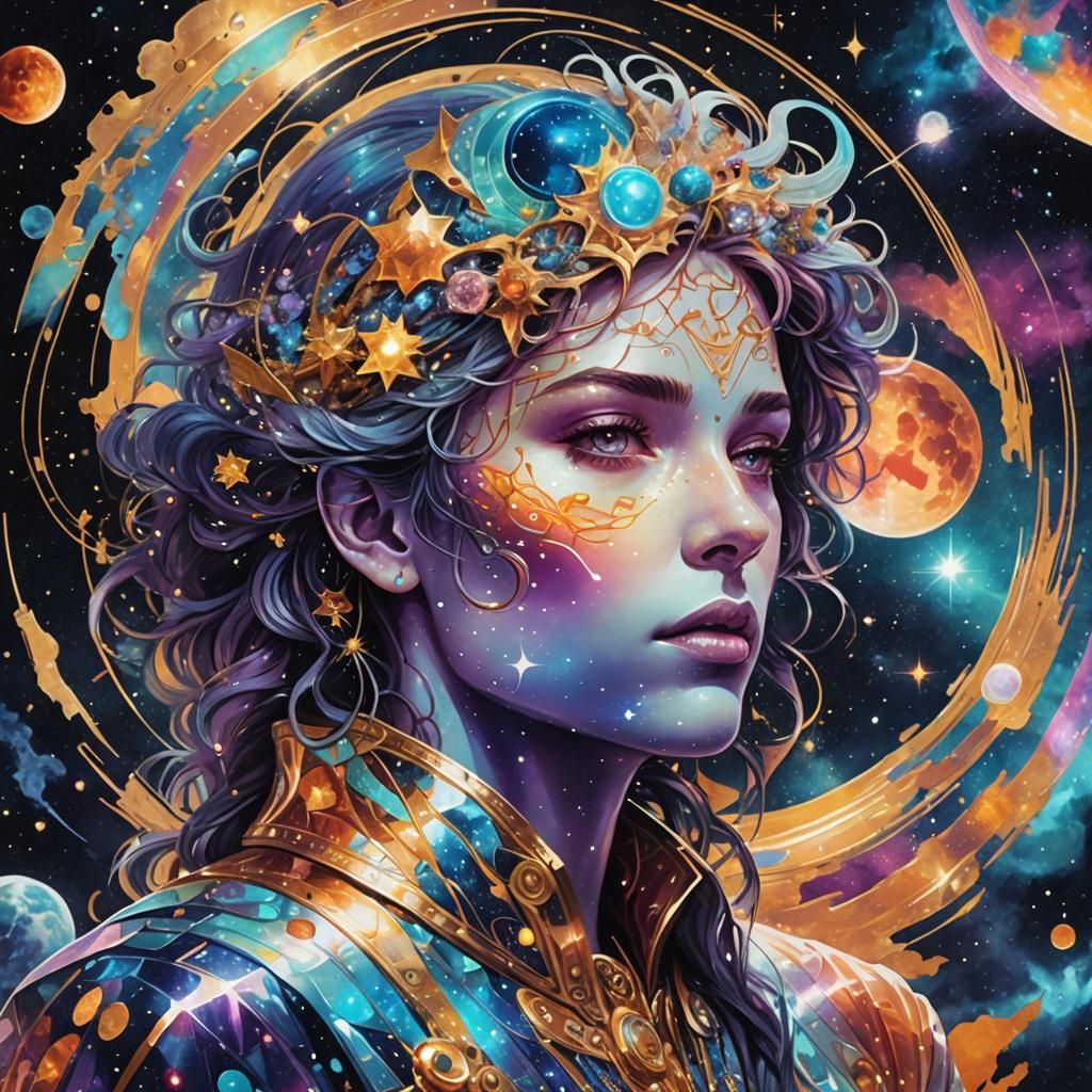 Holographic Astral Cosmic Profile Picture in 8K