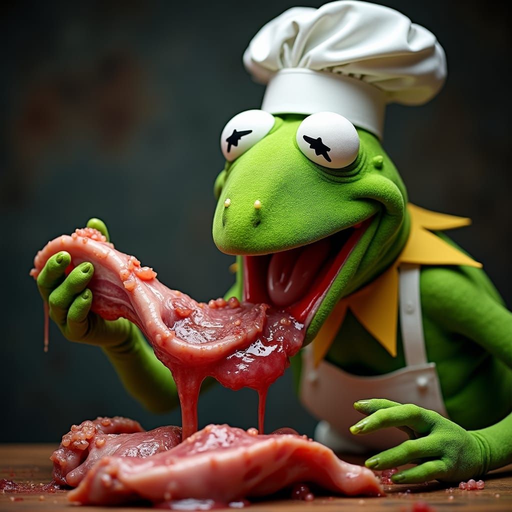 Zombie Kermit Feast: A Culinary Horror