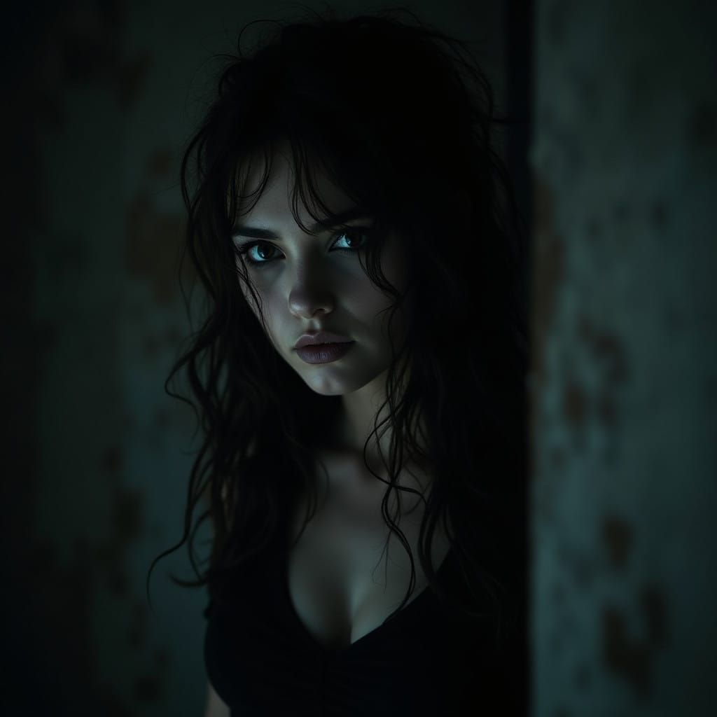 Mysterious Succubus Rogue Woman in Shadows