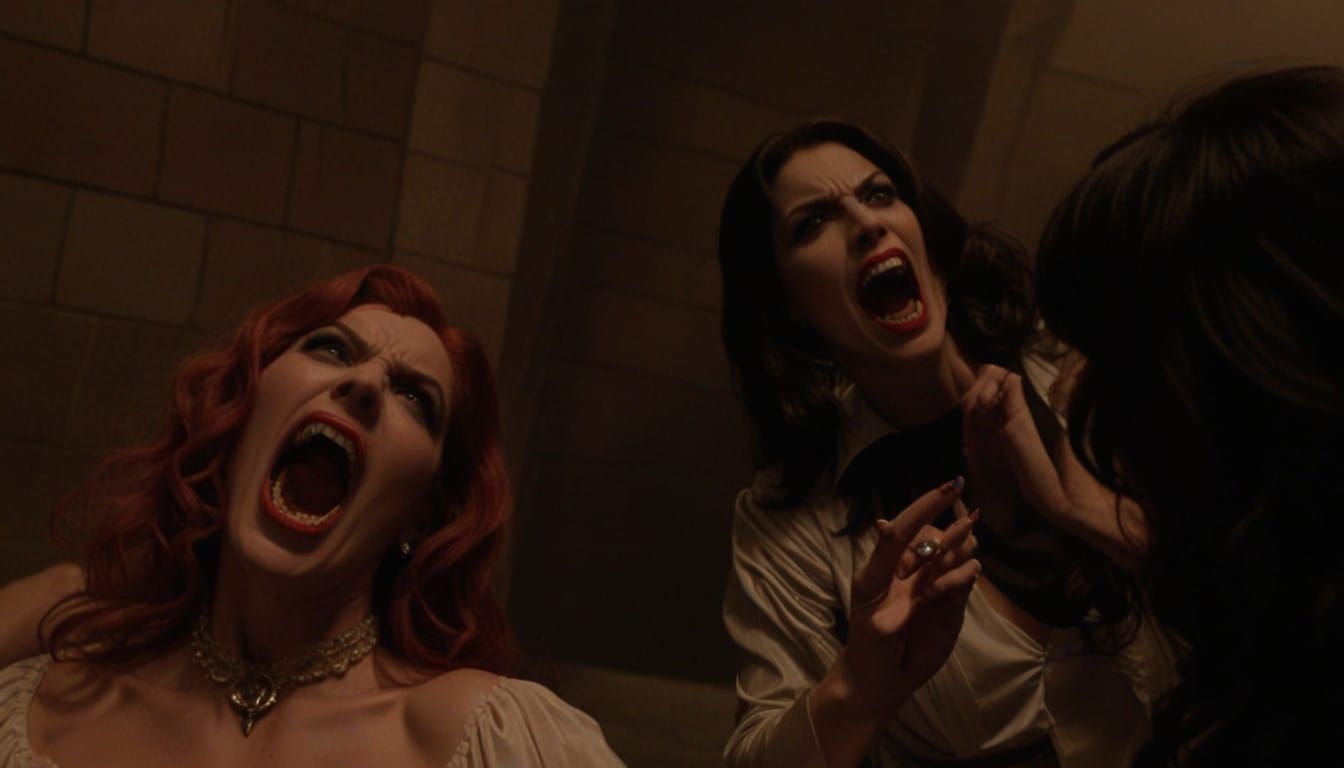 Fierce Vampire Goddesses Unleash Dark Vampiric Fury