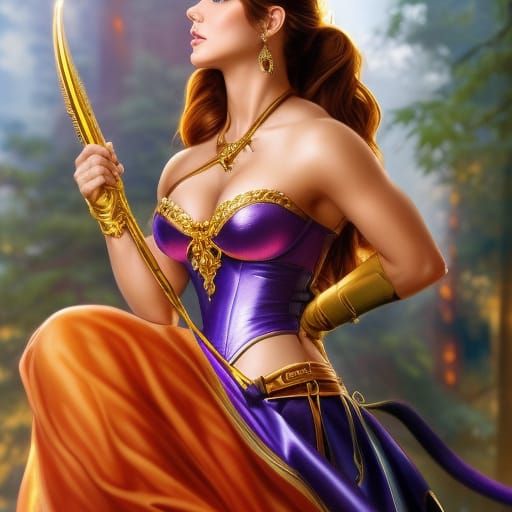 Violet and Tangerine II