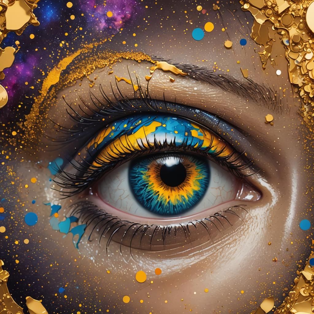 Pop Art Iris Reveals the Milky Way Galaxy