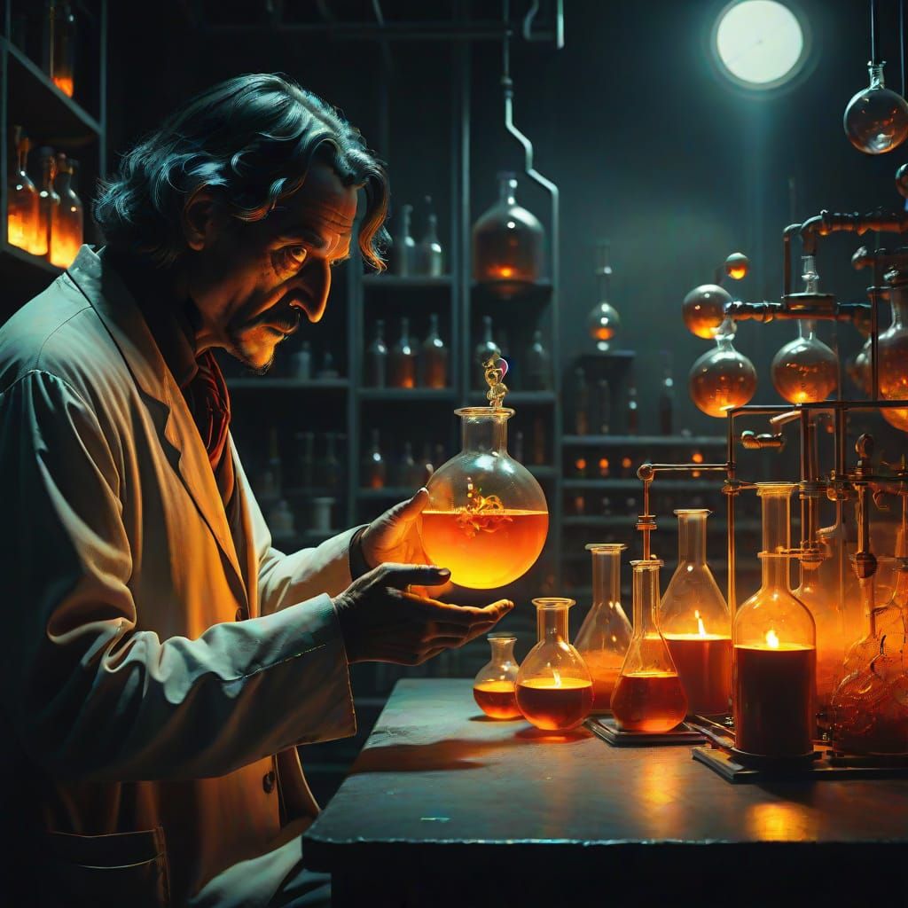 Surrealist Laboratory Encounter