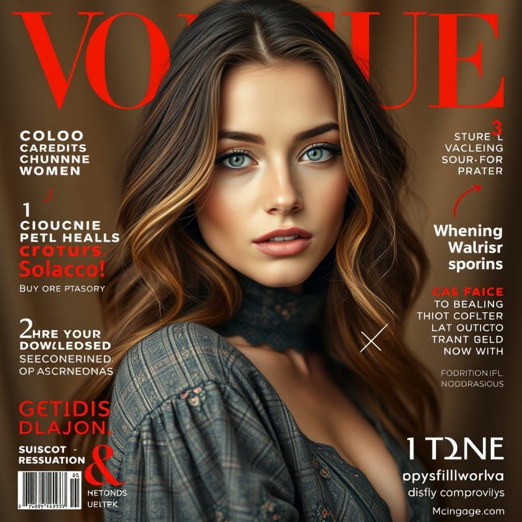 Stunning Young Woman for Magazine Cover