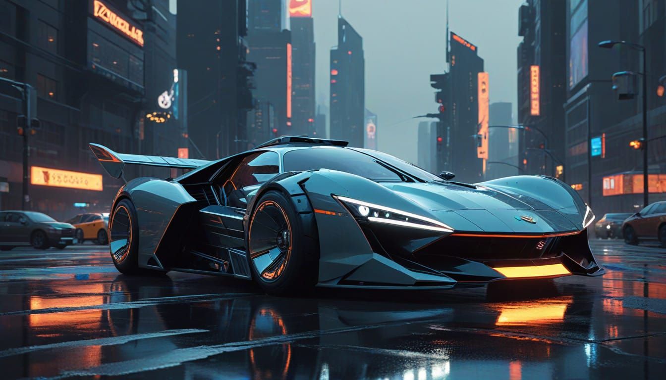 Cyberpunk Futurist Leans into Neon Metropolis